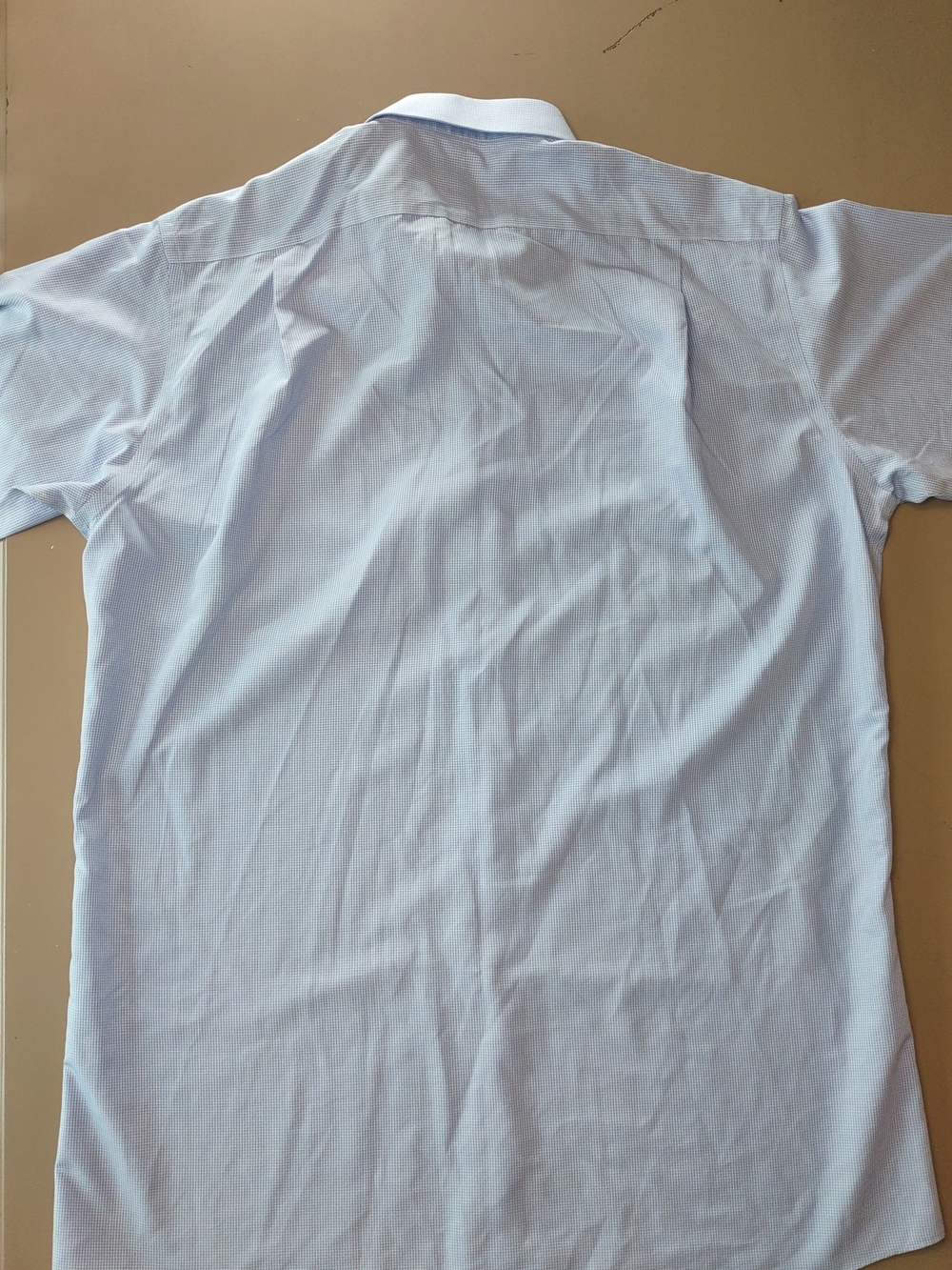 New Jos. A. Bank Light Blue Micro-Check Dress Shirt - Picture 7 of 8